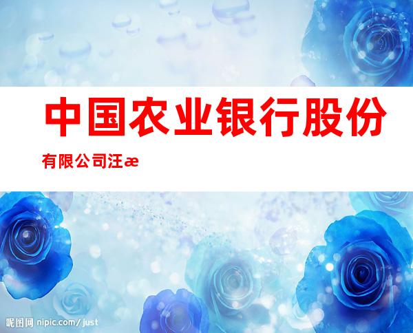 中国农业银行股份有限公司汪清天桥岭友谊分理处